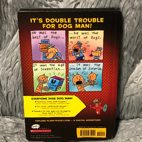 Dog Man Hardcover Books Dav Pilkey Graphic Novel Set Series Scholastic Lot of 2 - Picture 5 of 8